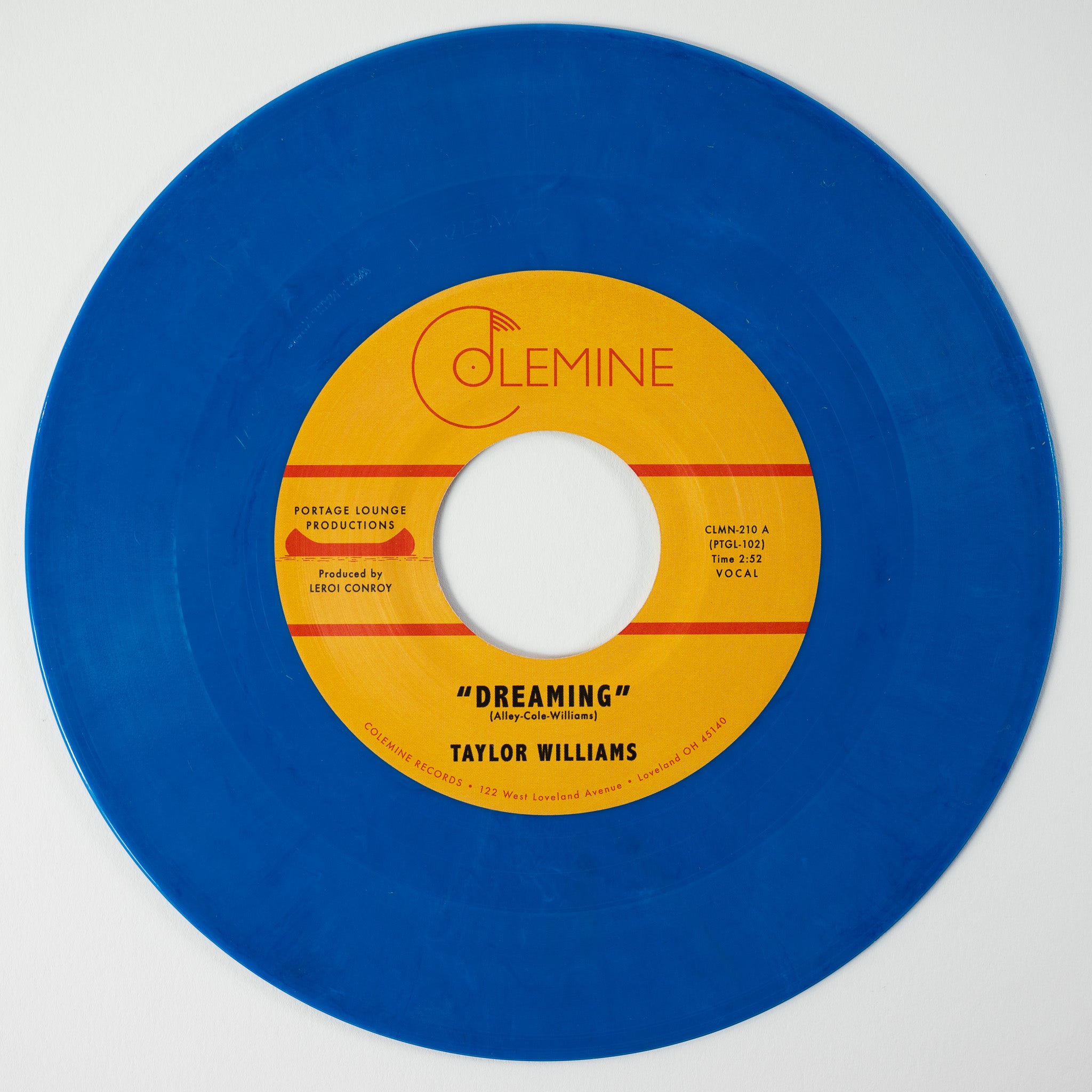 Colemine Taylor Williams Dreaming 45 tours bleu 7 pouces R&B