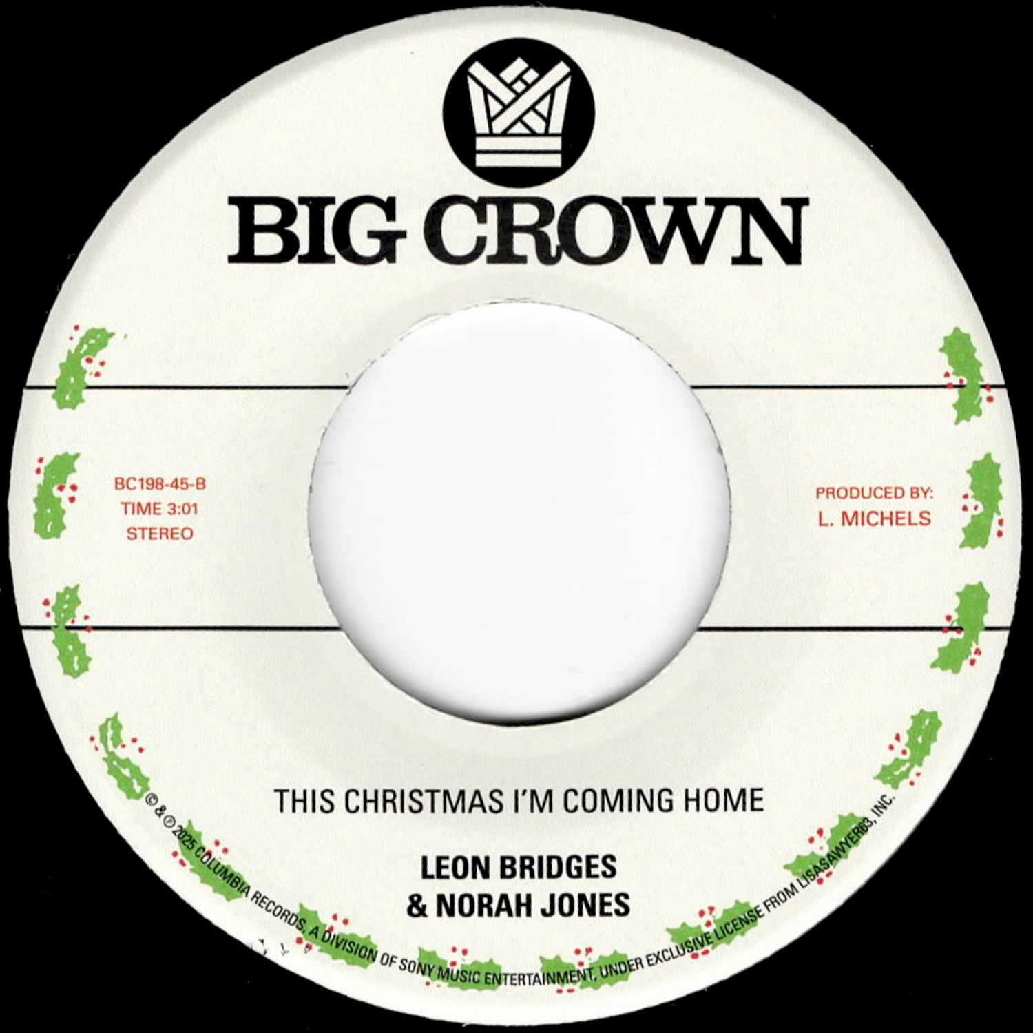 Big Crown Merry Black Christmas 45 tours vinyle 7" soul noël