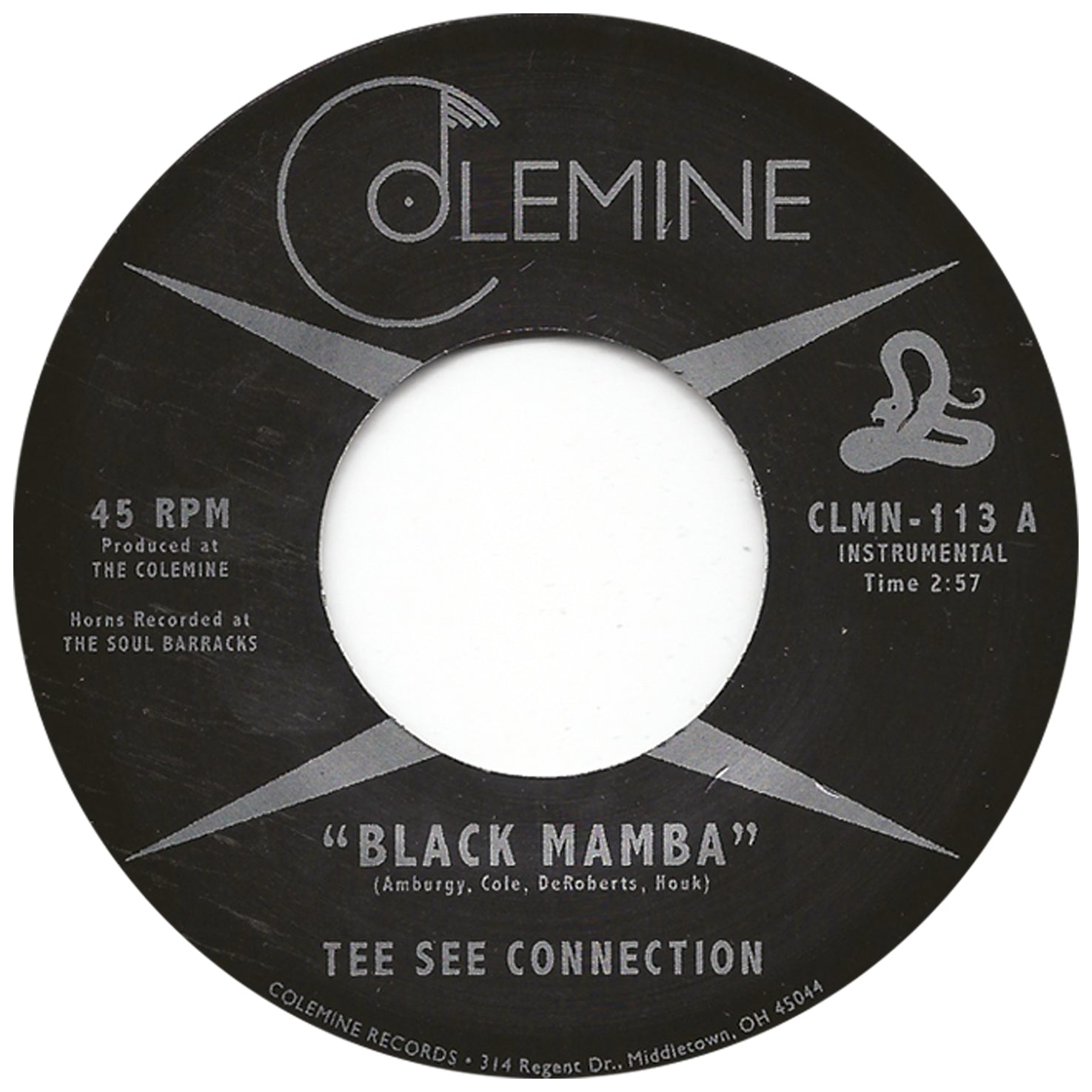Tee See Connection Black Mamba 45 tours soul