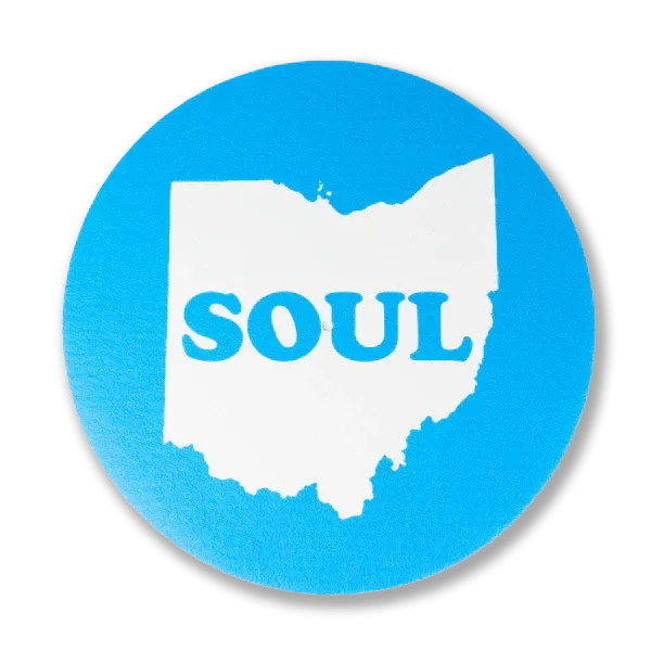 Ohio Soul Slipmat bleu feutrine platine vinyle