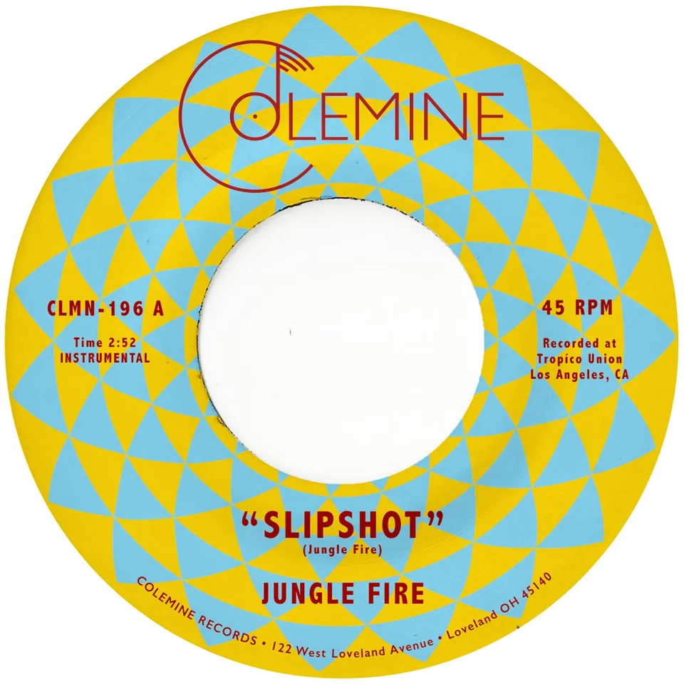 Jungle Fire Slipshot 45 tours vinyle rouge transparent 7"