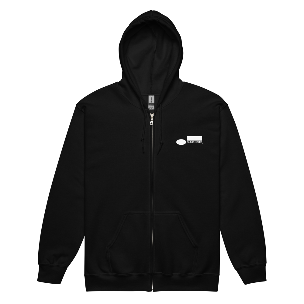 Blue Note Logo Sweat zippé capuche coton noir