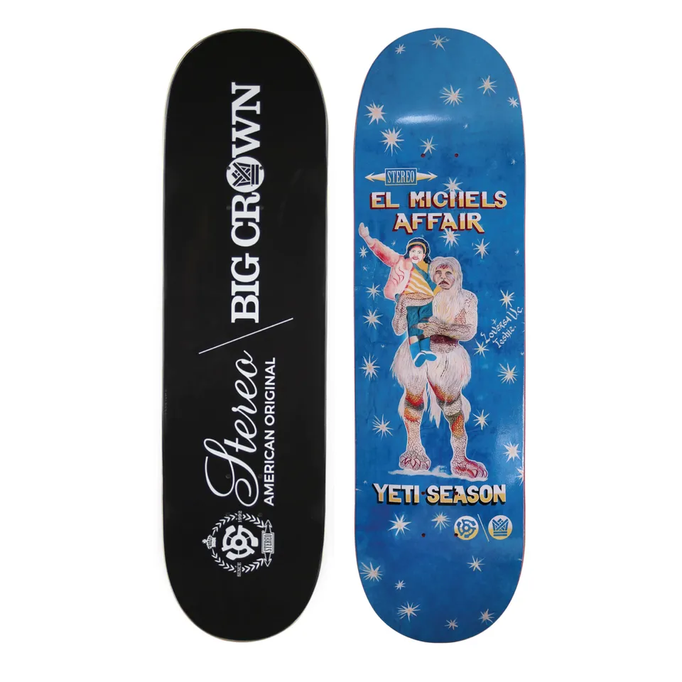 El Michels Affair Yeti Season planche skateboard Stereo Deck 8.25