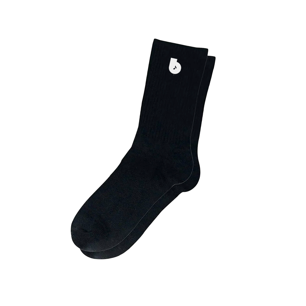 Blue Note B Logo Chaussettes coton noires taille unique