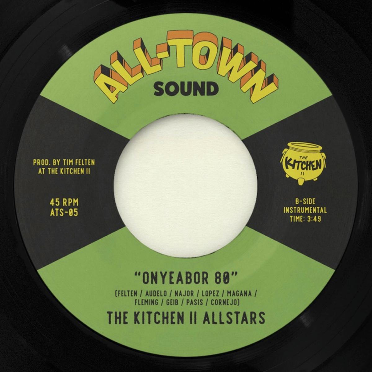 The Kitchen II Allstars Bongo Grove 45 tours 7" noir funk