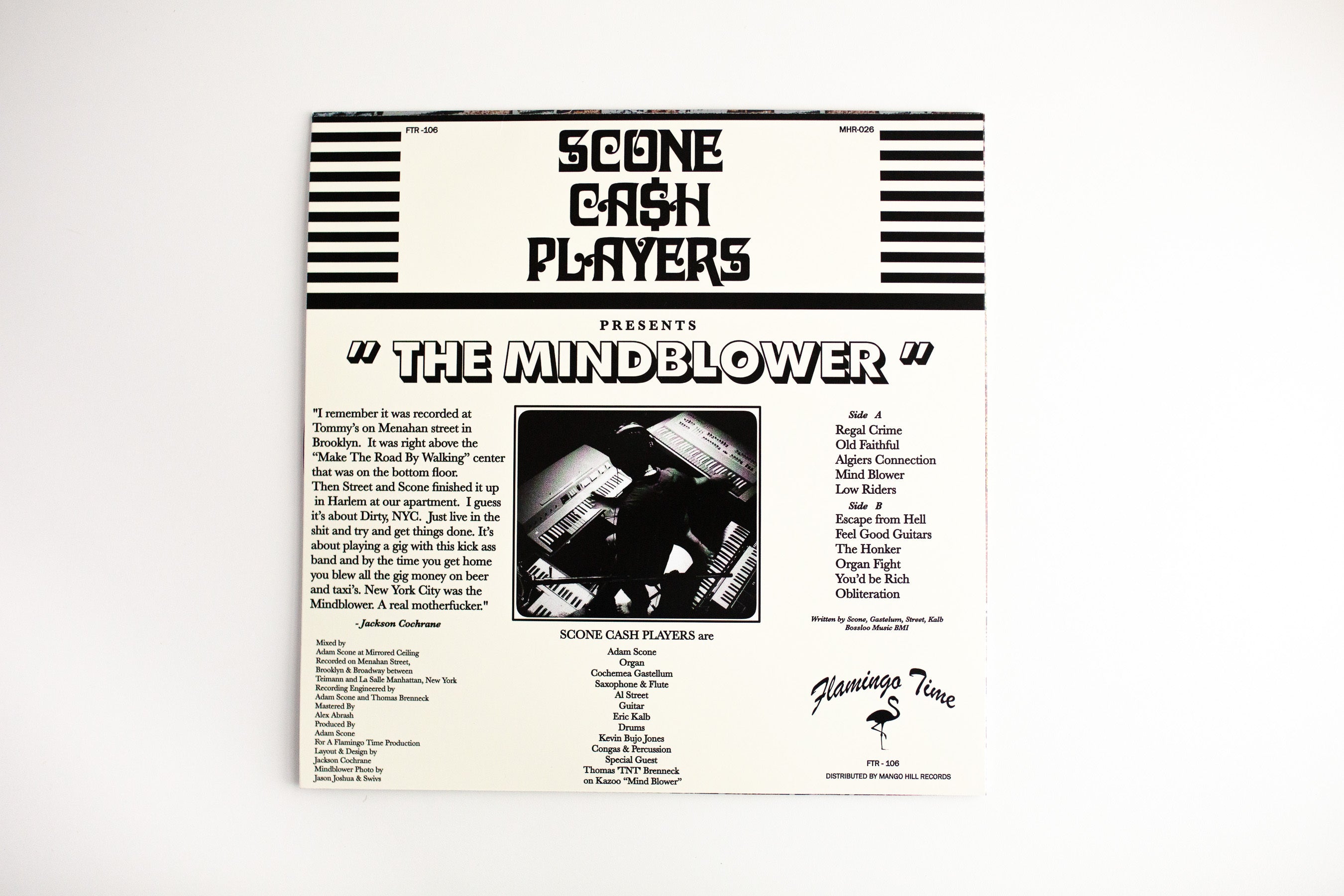 Scone Cash Players The Mind Blower vinyle LP couleur signé