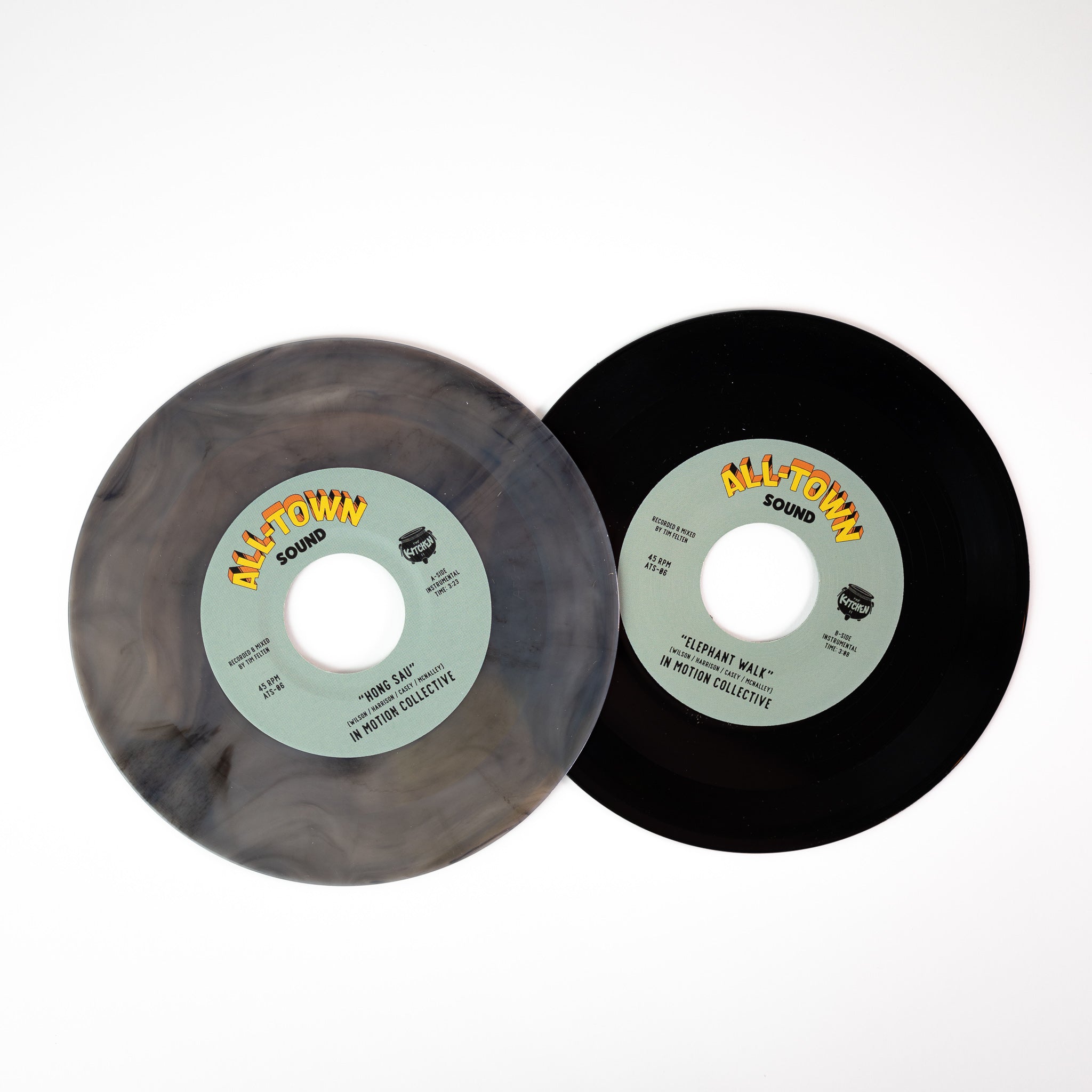 In Motion Collective Hong Sau 45 tours vinyle marbré 7 pouces