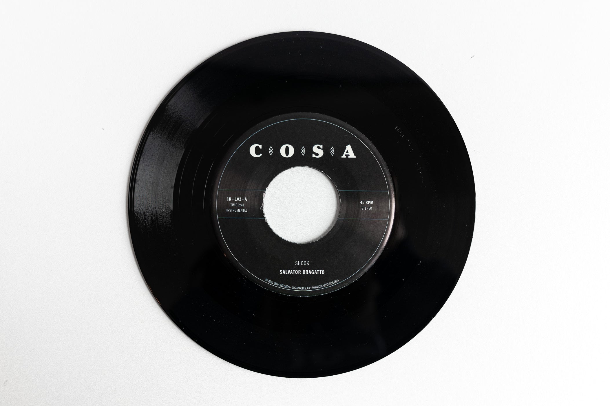 Salvator Dragatto N°1 45T vinyle blanc instrumental