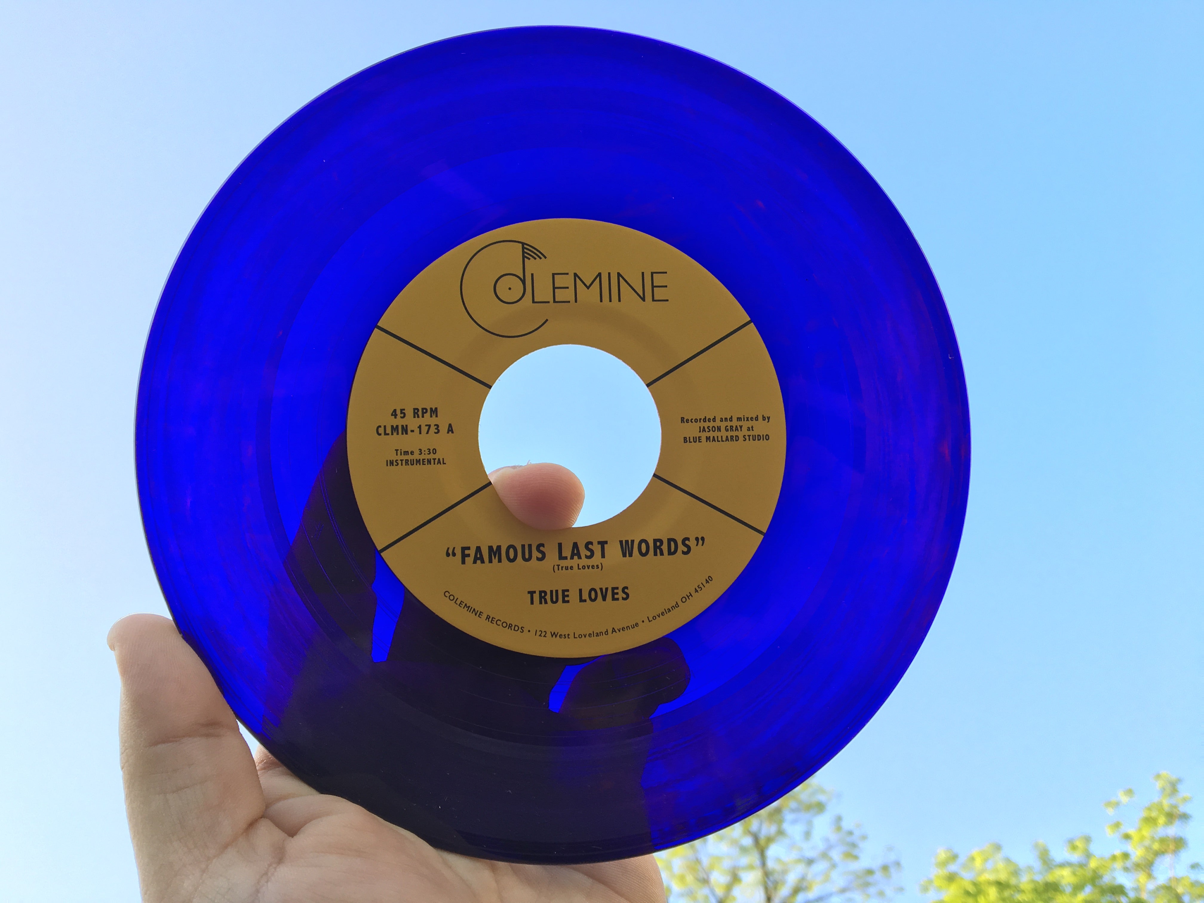 True Loves Famous Last Words vinyle 45t violet funk