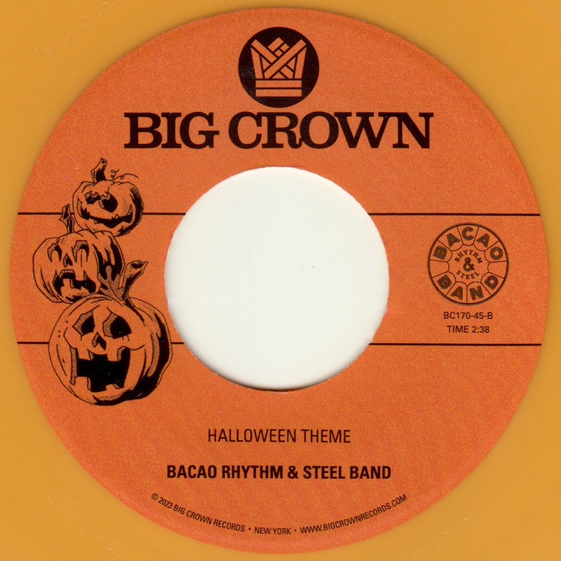 Big Crown Bacao Stranger Things Theme 45T vinyle 7 pouces