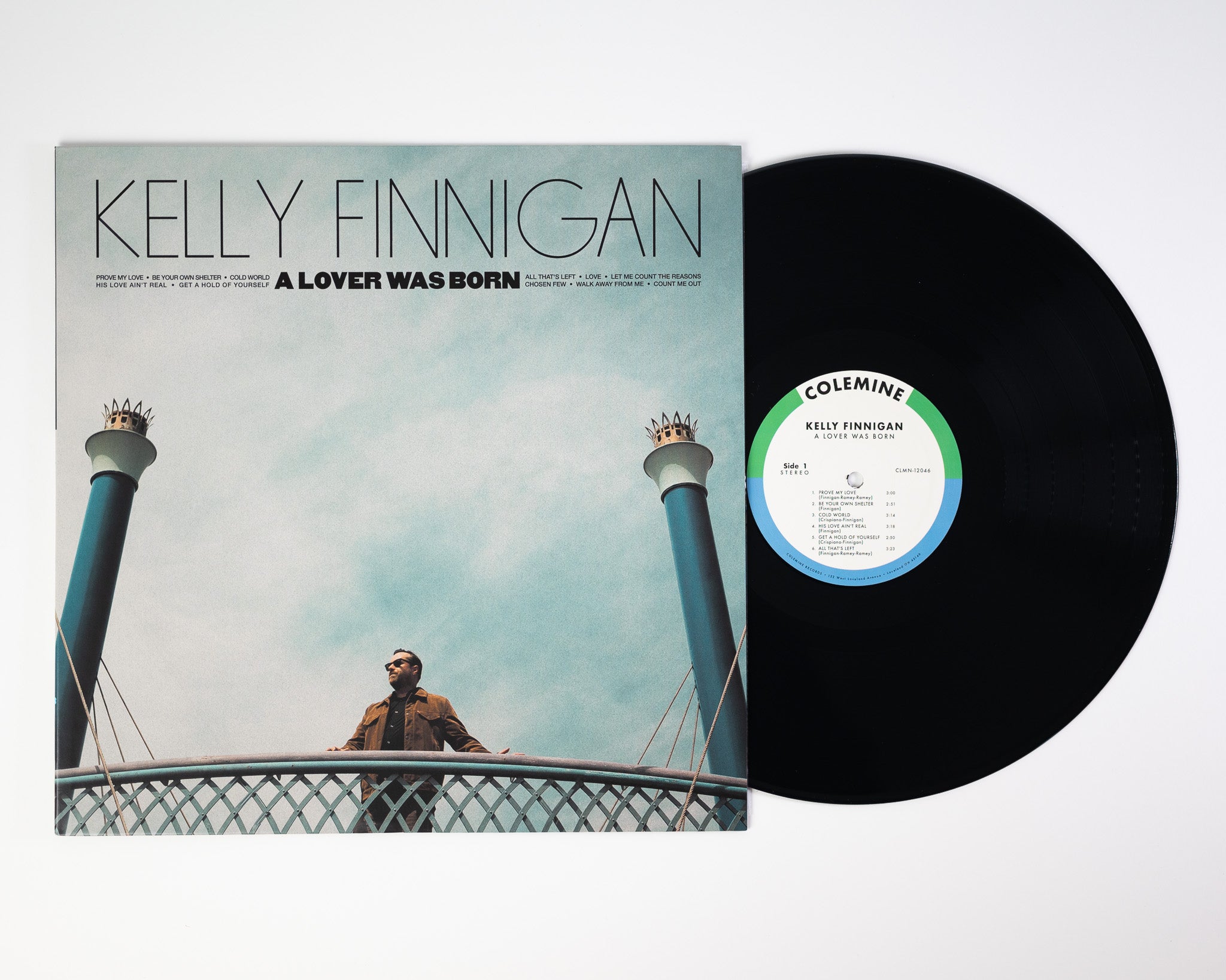 Kelly Finnigan A Lover Was Born LP vinyle cyan blue soul