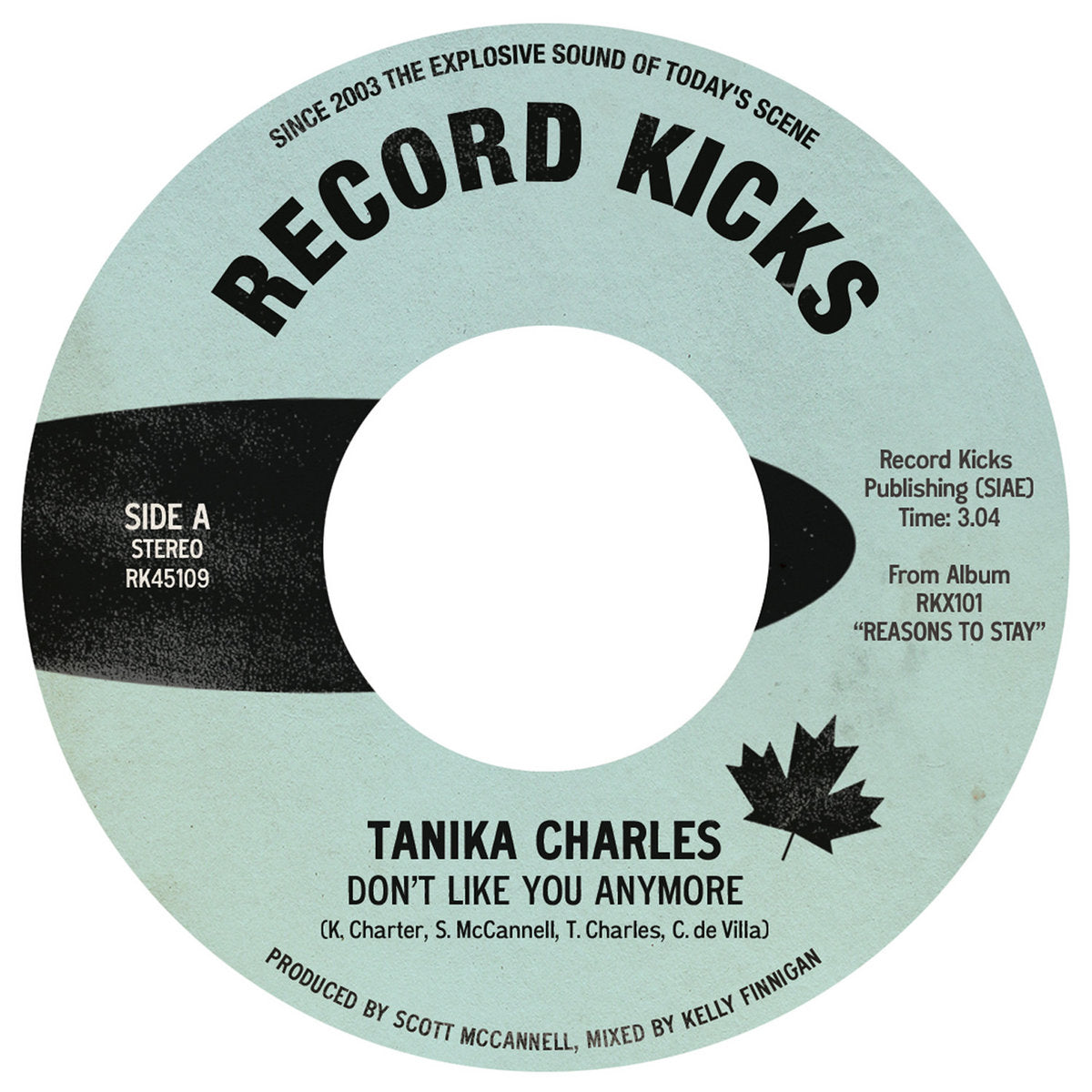 Tanika Charles Don't Like You 45 tours vinyle clear soul