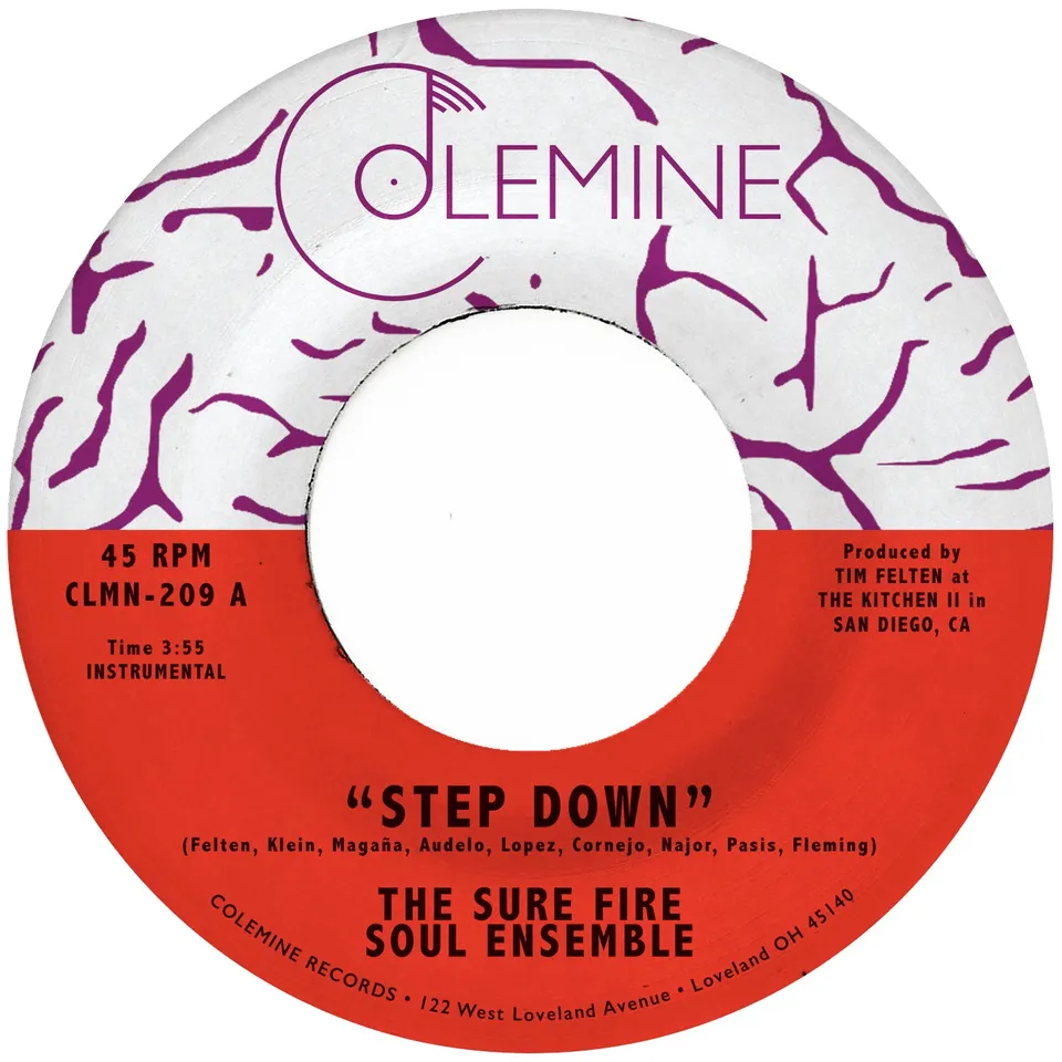Colemine Sure Fire Soul Ensemble Step Down 45 tours clear