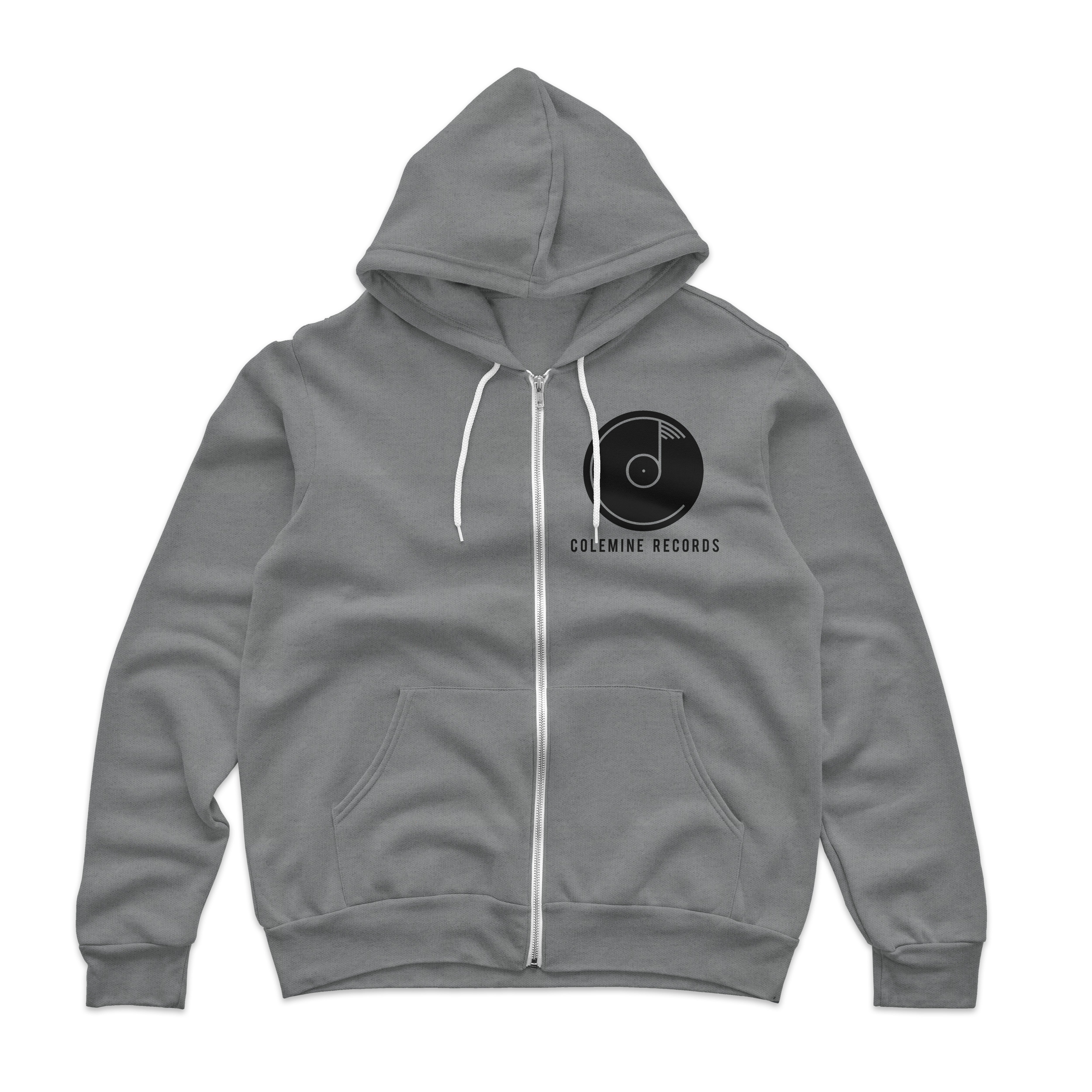 Colemine Logo Zip Hoodie sweat gris Large