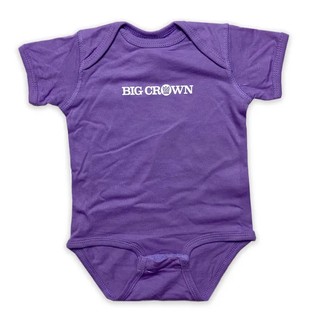 Big Crown Logo Body bébé lavande coton