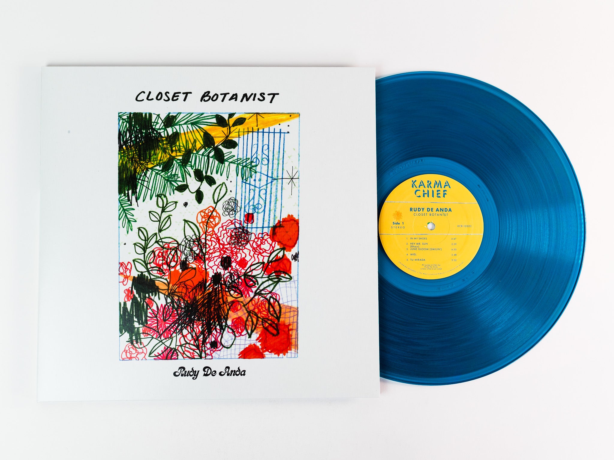 Rudy De Anda Closet Botanist LP vinyle jaune souci