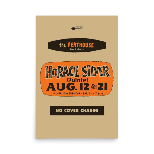 Blue Note Horace Silver Seattle affiche 61x91 live